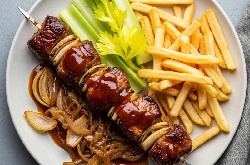 Spieß „Honig-Zwiebel-Glück“