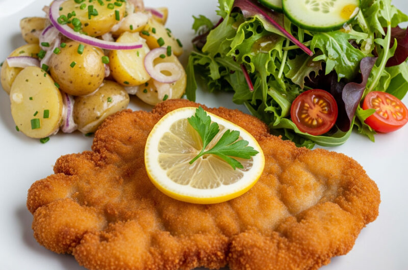 Wiener Kalbsschnitzel-Teller