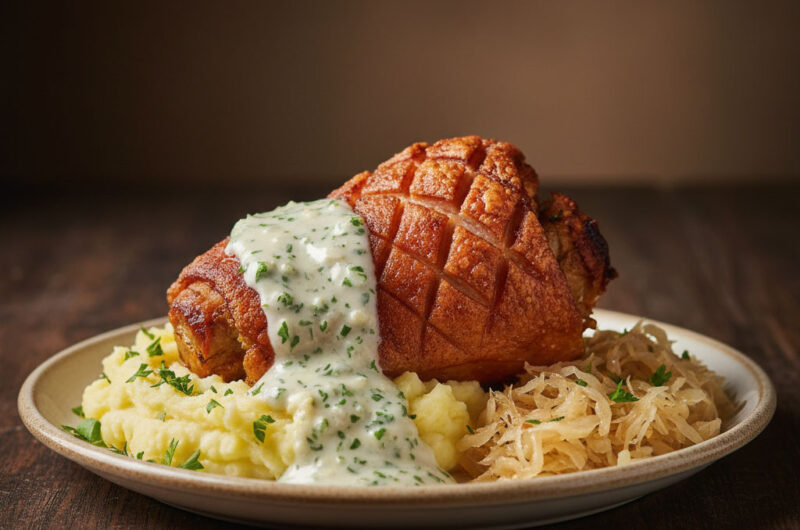 REZEPT Haxe mit Sauce Albert