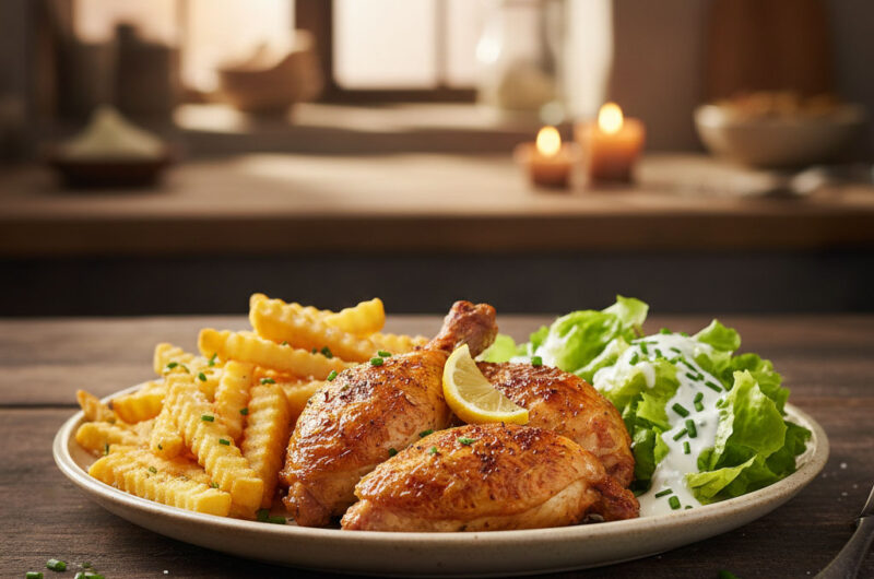 Zitronen-Hähnchen aus dem Ofen