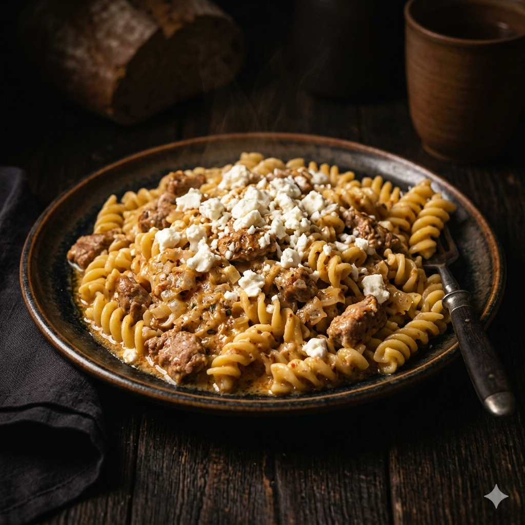 u003cbru003ePasta „Schlemmer-Mett“